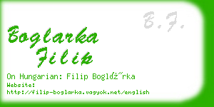 boglarka filip business card